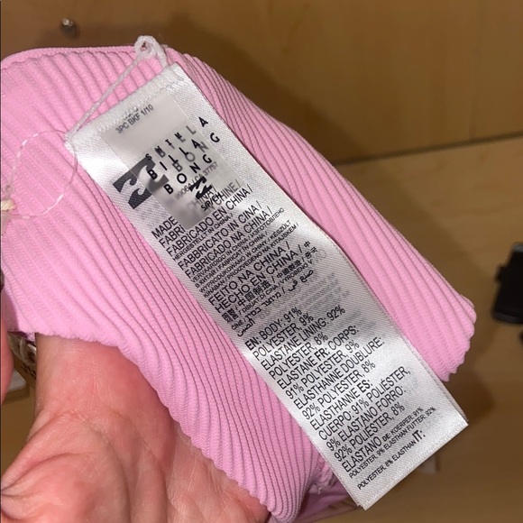 Pink Ribbed Bikini Bottom - Picture 6 of 9